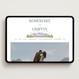 "River Valley" - Wedding Website in Pine by Paper Sun Studio - Desktop Design