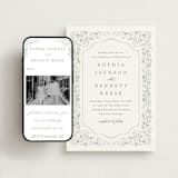 "Delicate Vines" - Wedding Website in Periwinkle by Kristen Smith - Match Your Stationery