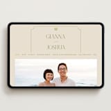 "The Gallery" - Wedding Website in Summer Citrus by Vera Lim - Desktop Design