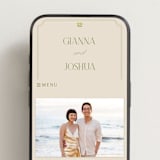 "The Gallery" - Wedding Website in Summer Citrus by Vera Lim - Mobile Layout