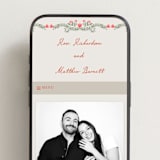 "Chantilly" - Wedding Website in Sunset by Maja Cunningham - Mobile Layout