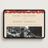 "Japanese Textile" - Wedding Website in Rose by Jennifer Holbrook - Desktop Design