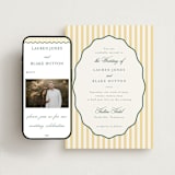 "Curved Frame" - Wedding Website in Citrine by Emily Betts - Match Your Stationery