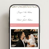 "Monogramed" - Wedding Website in Blush by Susan Moyal - Mobile Layout