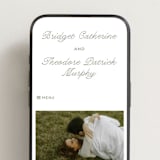 "Court" - Wedding Website in Leaf by Kate Ahn - Mobile Layout