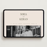 "Soria" - Wedding Website in Meadow by Melanie Kosuge - Desktop Design