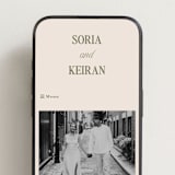 "Soria" - Wedding Website in Meadow by Melanie Kosuge - Mobile Layout