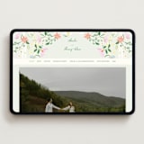 "spring draped garland" - Wedding Website in Spring by Phrosné Barwood - Desktop Design
