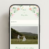 "spring draped garland" - Wedding Website in Spring by Phrosné Barwood - Mobile Layout