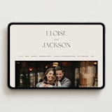 "Galleria" - Wedding Website in Onyx by Laura Hankins - Desktop Design