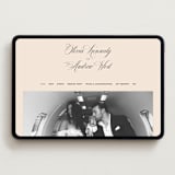"Modern Romance" - Wedding Website in Almond by Eric Clegg - Desktop Design