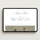 "Hilton" - Wedding Website in Ocean by Kelly Schmidt - Desktop Design