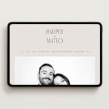 "Close-up" - Wedding Website in Sandstone by Nicole Walsh - Desktop Design