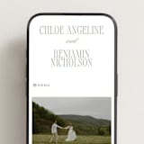 "Woods" - Wedding Website in Moss by Kelly Schmidt - Mobile Layout