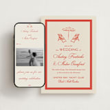 "Kitty Hawk" - Wedding Website in Lobster by Jackie Crawford - Match Your Stationery