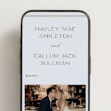 "callum" - Wedding Website in Lavender by Ellen Schlegelmilch - Mobile Layout