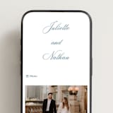 "Marenza" - Wedding Website in Bluebell by Jessica Williams - Mobile Layout