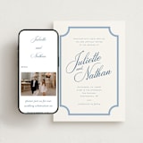 "Marenza" - Wedding Website in Bluebell by Jessica Williams - Match Your Stationery