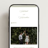 "museo" - Wedding Website in Olive by Ellen Schlegelmilch - Mobile Layout
