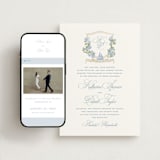 "Coastal crest" - Wedding Website in Ocean by Creo Study - Match Your Stationery