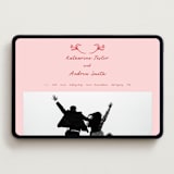 "Love in Bloom" - Wedding Website in Brick by Julia Liverton - Desktop Design