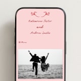 "Love in Bloom" - Wedding Website in Brick by Julia Liverton - Mobile Layout