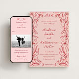 "Love in Bloom" - Wedding Website in Brick by Julia Liverton - Match Your Stationery