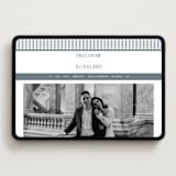 "Modern Stripes" - Wedding Website in Capri by Emily Betts - Desktop Design