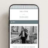 "Modern Stripes" - Wedding Website in Capri by Emily Betts - Mobile Layout