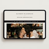 "Modern Monogram" - Wedding Website in Ecru by Erica Krystek - Desktop Design