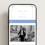 "Constance" - Wedding Website in Sky by Robert and Stella - Mobile Layout