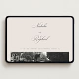 "Scripted Names" - Wedding Website in Black Tie by Hooray Creative - Desktop Design