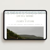 "Sweet Vintage" - Wedding Website in Periwinkle by Alethea and Ruth - Desktop Design