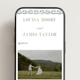 "Sweet Vintage" - Wedding Website in Periwinkle by Alethea and Ruth - Mobile Layout