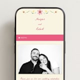 "Romantic Tropical Wedding" - Wedding Website in Blush by Emily Miranda - Mobile Layout