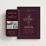 "sophisticate" - Wedding Website in Plum by Owl and Toad - Match Your Stationery
