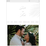 "Faded Palm" - Wedding Website in Stone by Lauren Chism - Mobile Layout