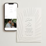 "Faded Palm" - Wedding Website in Stone by Lauren Chism - Match Your Stationery