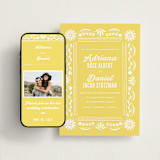 "Pretty Picado" - Wedding Website in Sunshine by Jessie Steury - Match Your Stationery