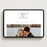 "Entwine" - Wedding Website in Pearl by Jennifer Postorino - Desktop Design