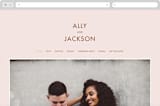 "There Will Be a Party" - Wedding Website in Terra Cotta by Amy Payne - Desktop Design