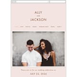 "There Will Be a Party" - Wedding Website in Terra Cotta by Amy Payne - Mobile Layout