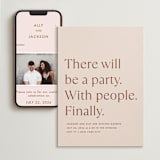 "There Will Be a Party" - Wedding Website in Terra Cotta by Amy Payne - Match Your Stationery