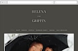 "And here we are" - Wedding Website in Marble by Lea Delaveris - Desktop Design