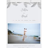 "Palm" - Wedding Website in Salmon by Lauren Chism - Mobile Layout