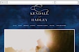 "Indigo Sea" - Wedding Website in Ocean by Kelly Schmidt - Desktop Design