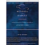 "Indigo Sea" - Wedding Website in Ocean by Kelly Schmidt - Guest Management