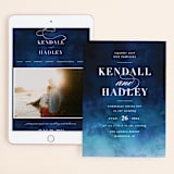 "Indigo Sea" - Wedding Website in Ocean by Kelly Schmidt - Match Your Stationery