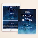 "Indigo Sea" - Wedding Website in Ocean by Kelly Schmidt - Match Your Stationery