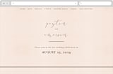 "Simply Perfect" - Wedding Website in Blush by Brianne Larsen - Desktop Design